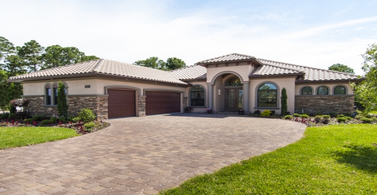 A Monarch custom home exterior
