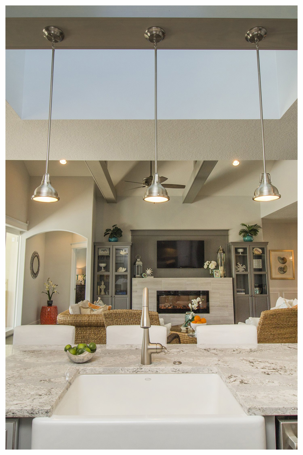 Great Room with Beams